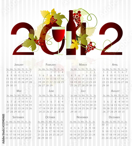 CALENDRIER 2012