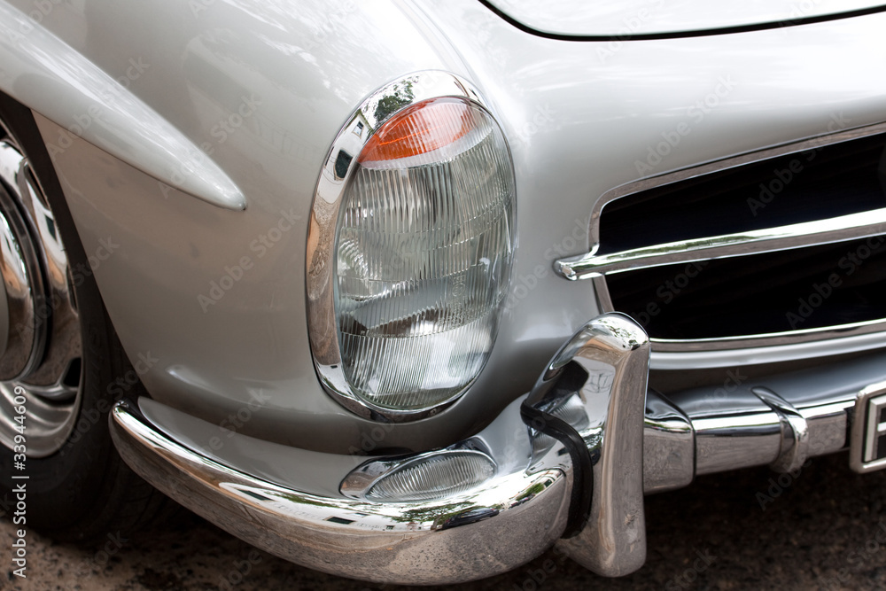 Fototapeta premium Grey retro car