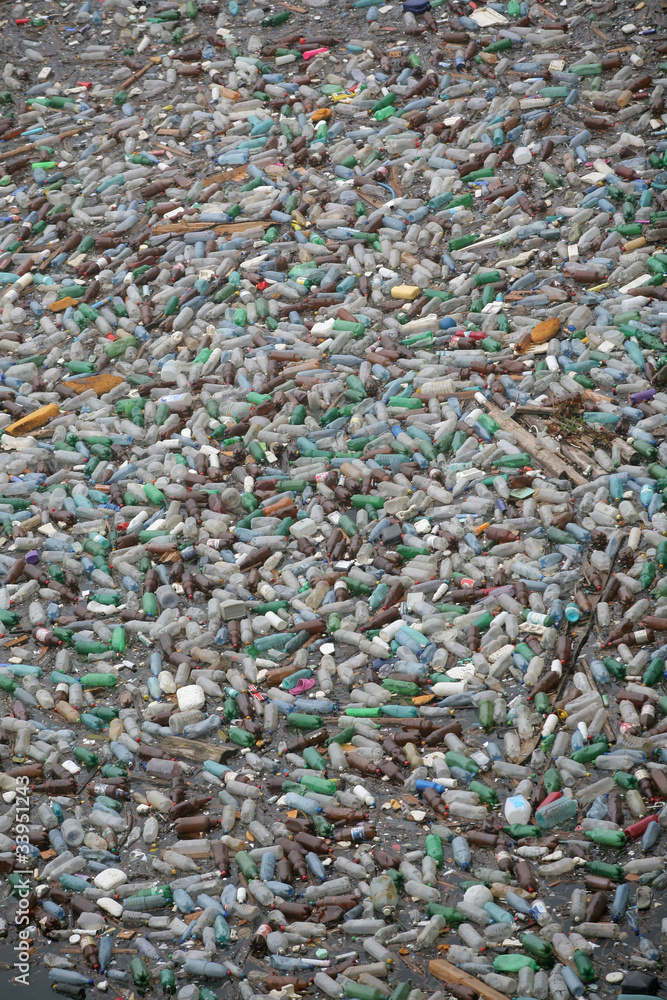 Plastic bottle pollution