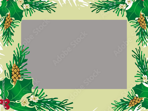 Holiday on mountain - frame card