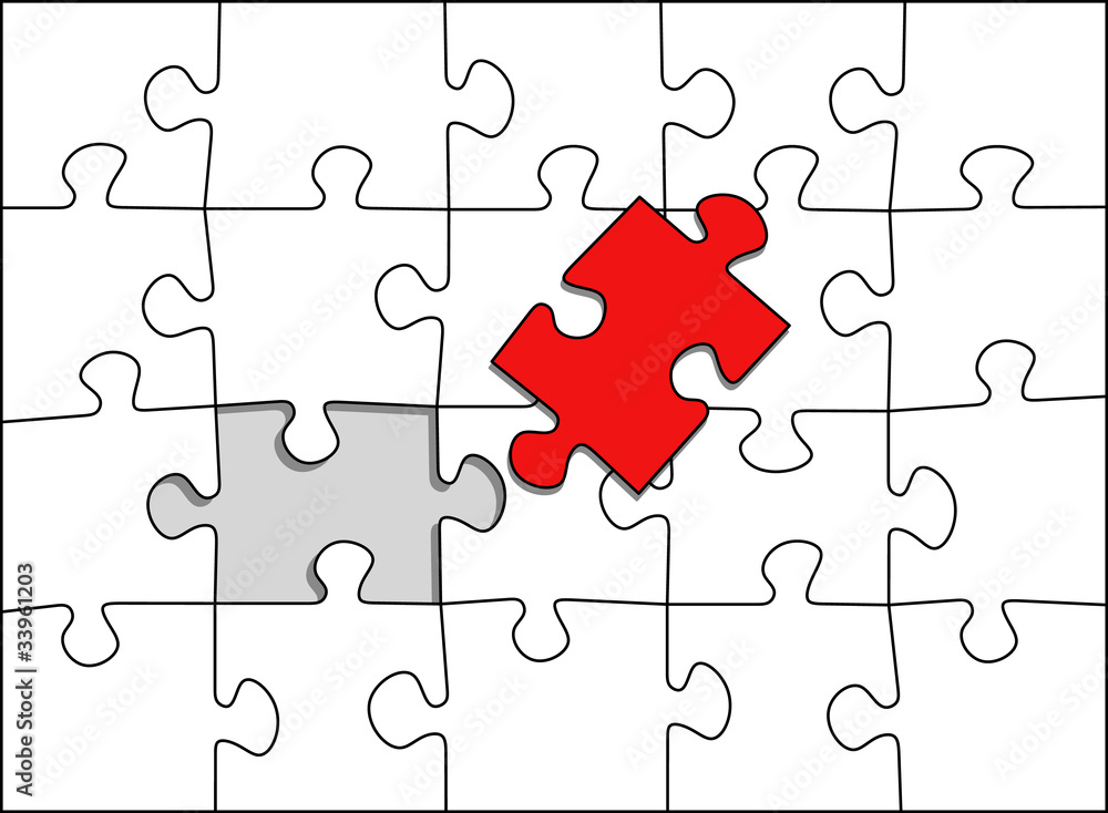 puzzle red piece missing puzzle red piece missing