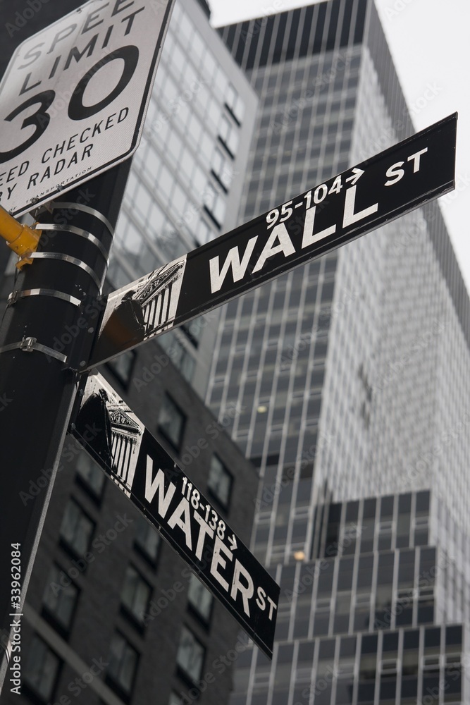 Naklejka premium Nowy Jork - Wall Street