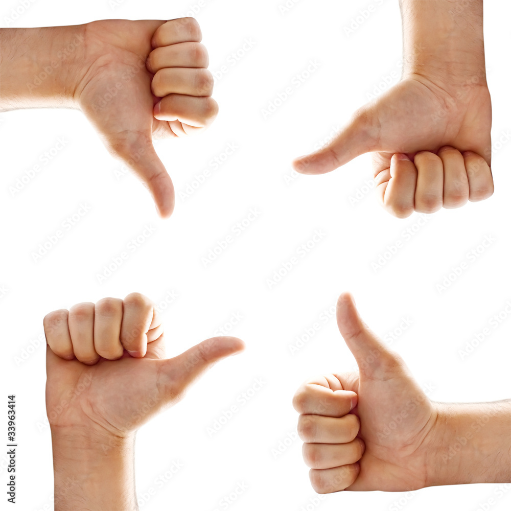 set of hand sign set of hand sign