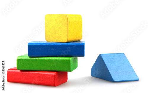 Wooden building blocks