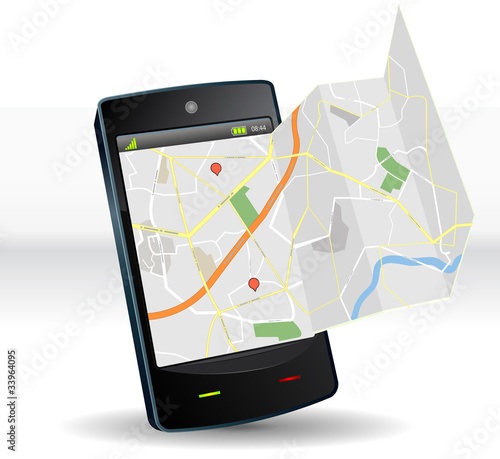 Smartphone Street Map Software