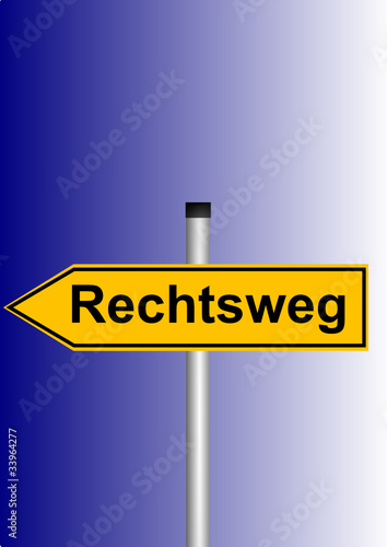 Rechtswegschild