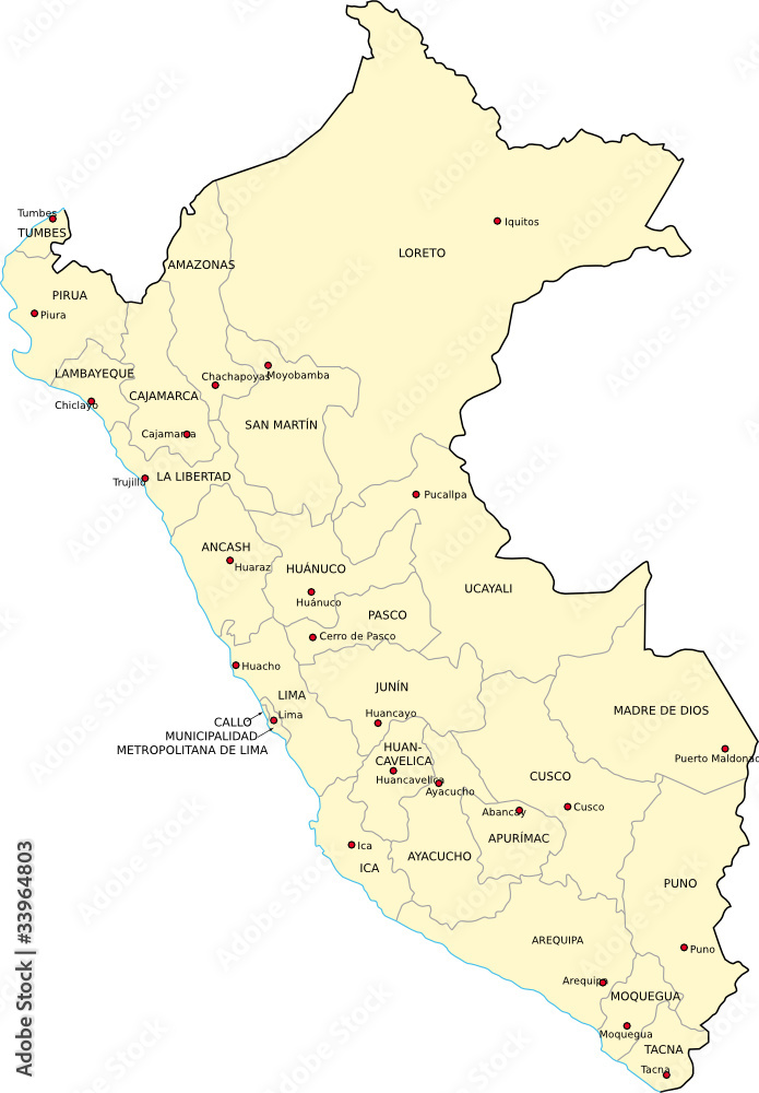 Peru Verwaltungsgliederung