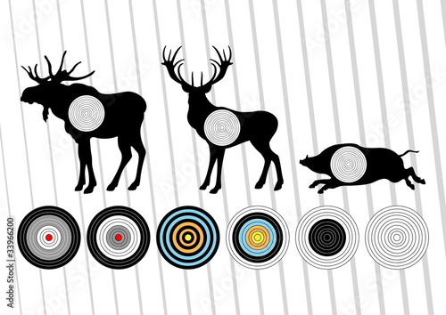 Shooting range hunting targets