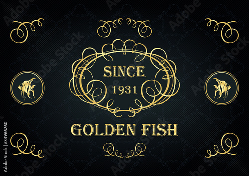 Antique card frame vector background