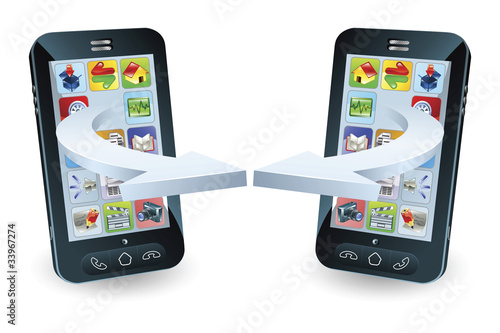 Smartphones communicating