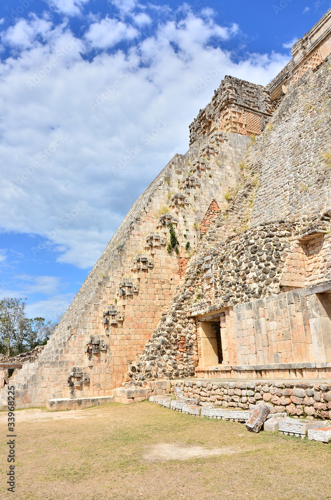 Mayan ruins - Uxmal, Mexico - Pyramid of the Magician Mayan ruins - Uxmal, Mexico - Pyramid of the Magician