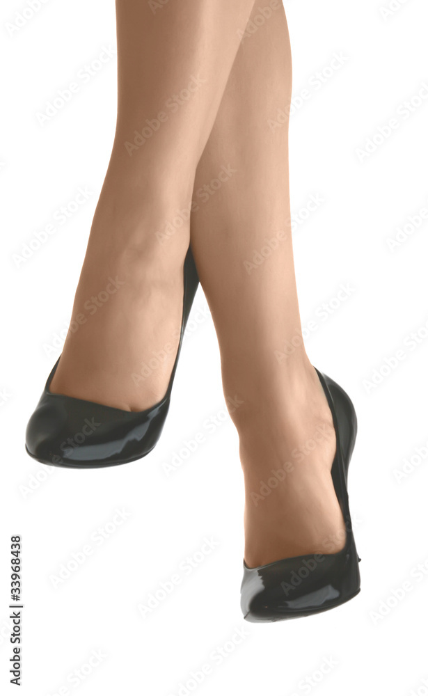 female legs on high heels