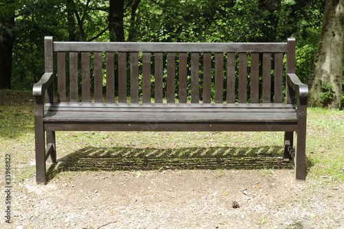 Empty bench in the park