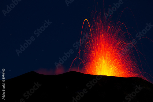 Fotografering volcano eruption
