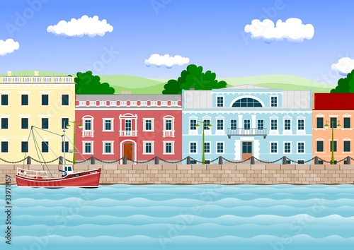 waterfront in the old town