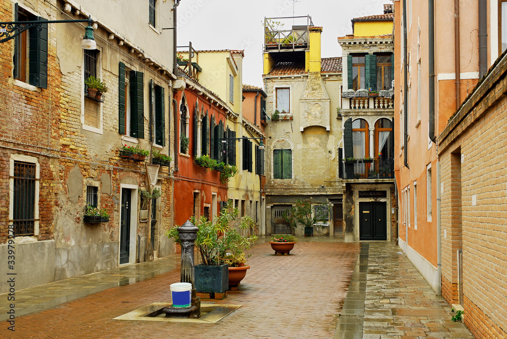 Italy Venice Courtyard in Misericordia area