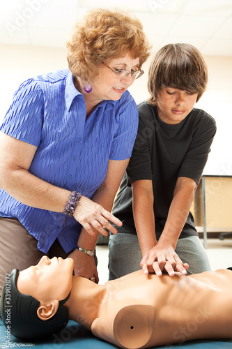 Obraz na płótnie Teaching CPR