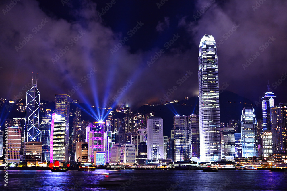 Hong Kong at night