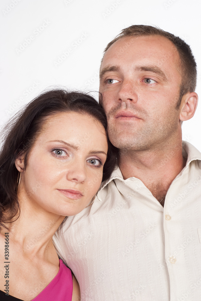 nice couple on white nice couple on white