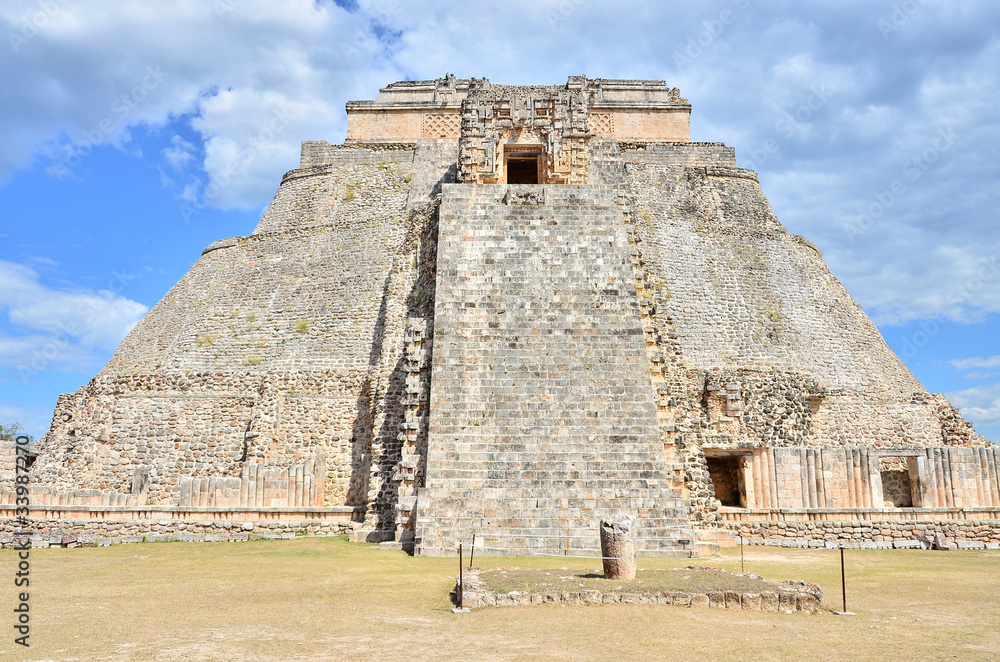 Mayan ruins - Uxmal, Mexico - Pyramid of the Magician