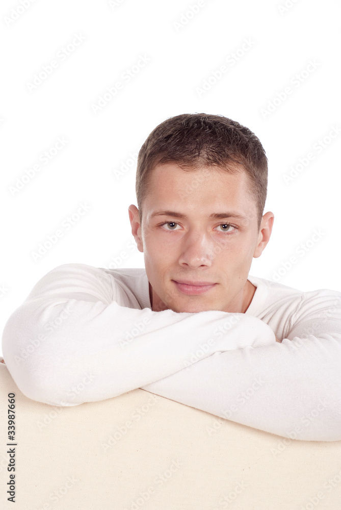 smart guy on sofa smart guy on sofa