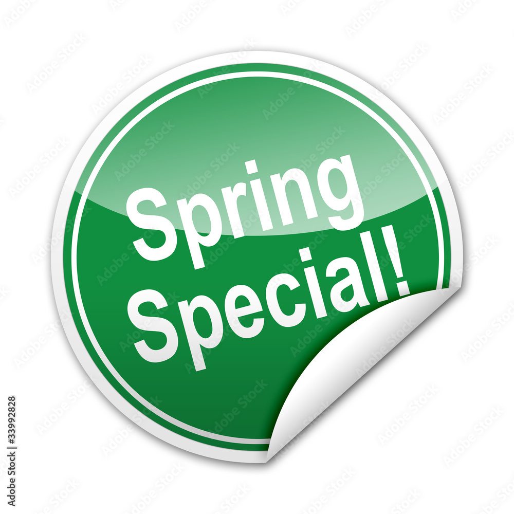 Pegatina Spring Special! con reborde Pegatina Spring Special! con reborde