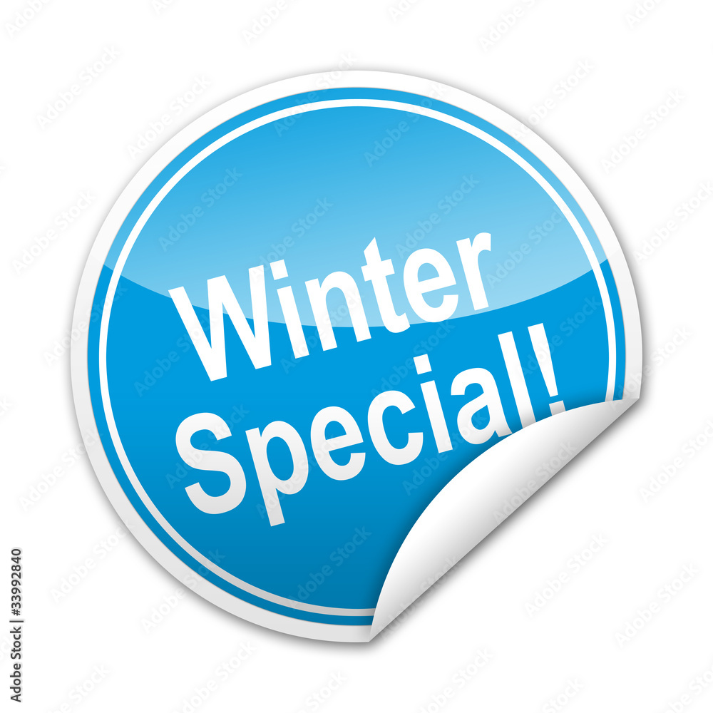 Pegatina Winter Special! con reborde Pegatina Winter Special! con reborde