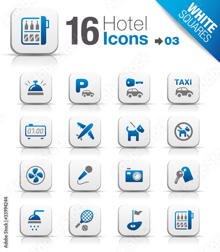 White Squares - Hotel icons