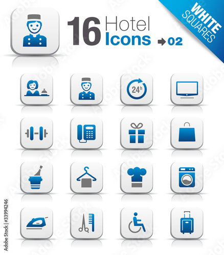 White Squares - Hotel icons