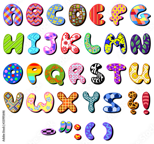 Patterned alphabet