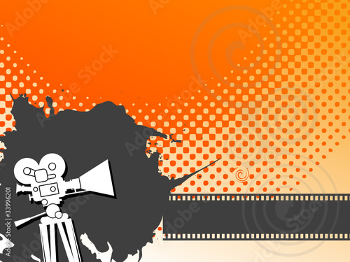 Abstract cinema background  vector illustration
