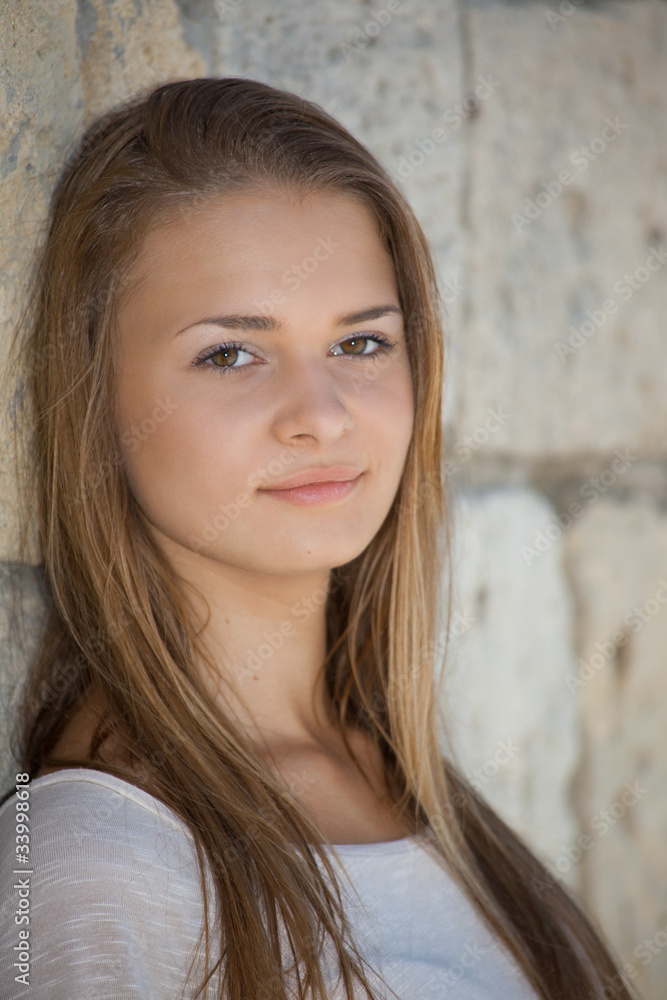 Portrait of a young girl Portrait of a young girl
