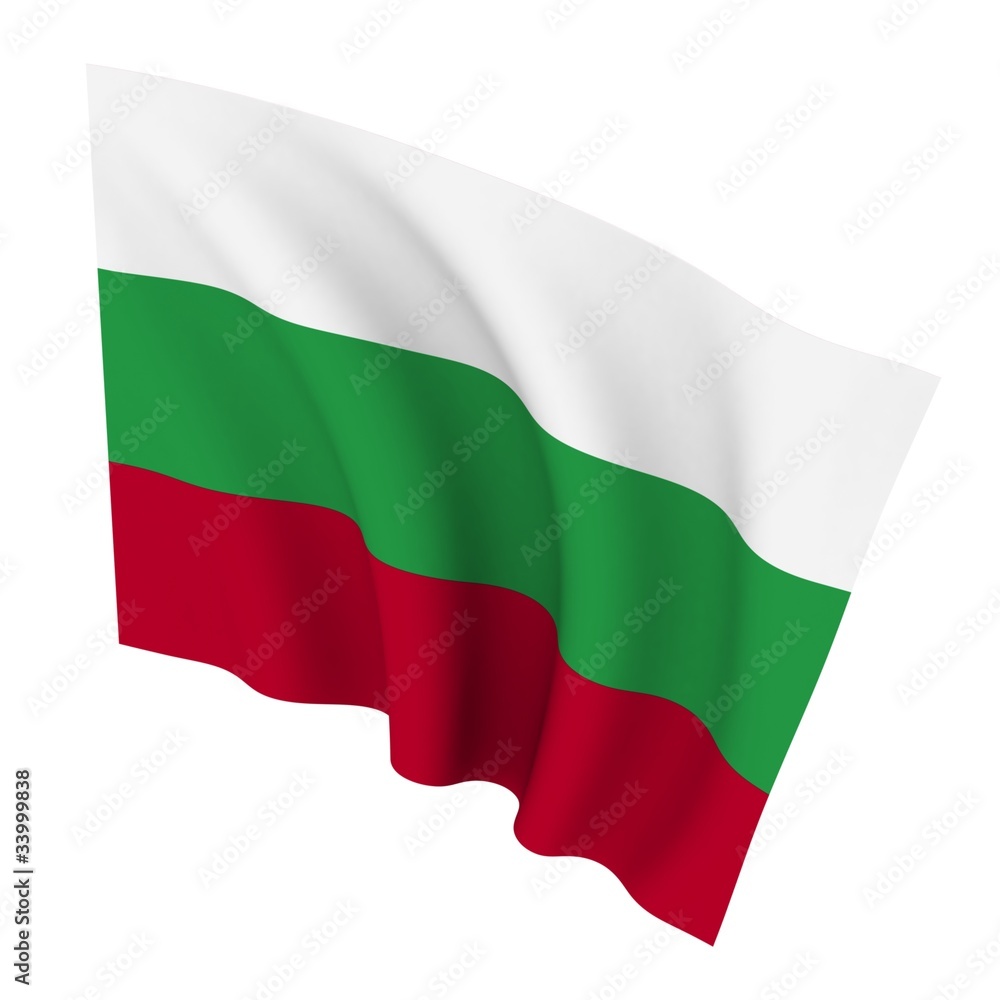 Beautiful flag on a white background