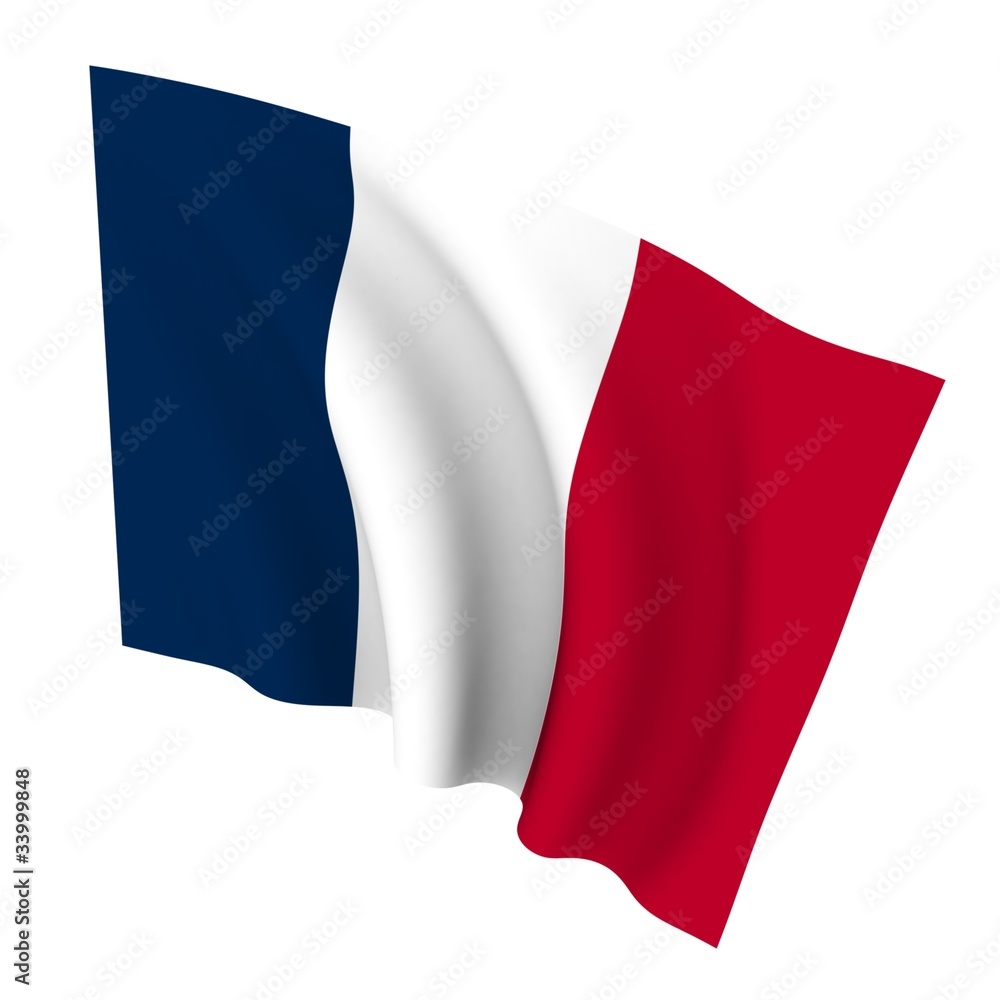 Obraz premium Beautiful flag on a white background