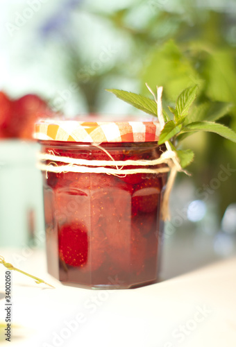 Strawberry Jam With Basil