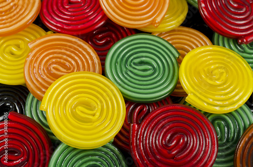 colorful candy wheels
