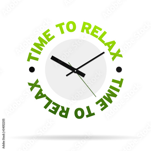 Obraz na plátne Time to relax clock