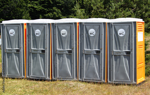 WC cabins in the forest