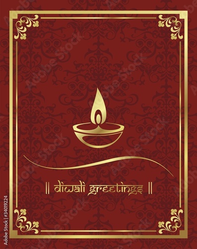 lamp ,diwali greetings card,traditional Hindu festival,India