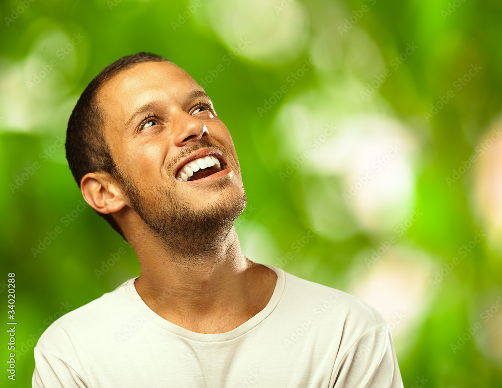 man laughing man laughing