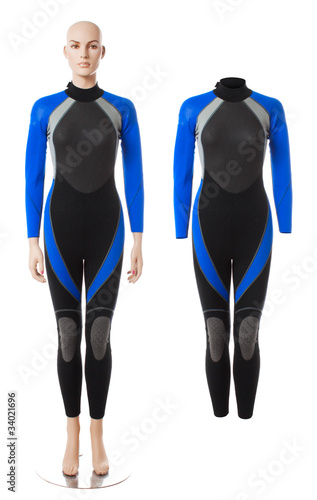 Female mannequin in Diving suit | Isolated
