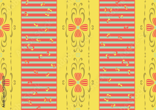 Mixed Style Pattern - Baroque and Modern Patterns