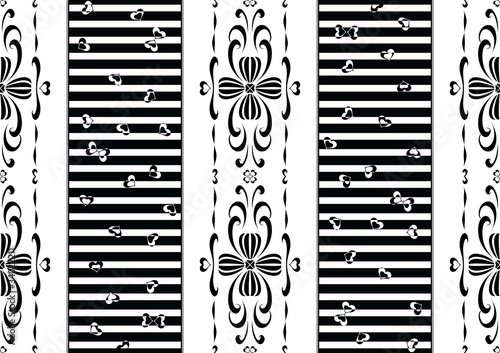 Mixed Style Pattern - Baroque and Modern Patterns