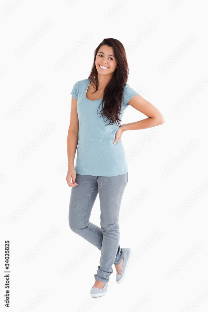 Beautiful woman standing Beautiful woman standing