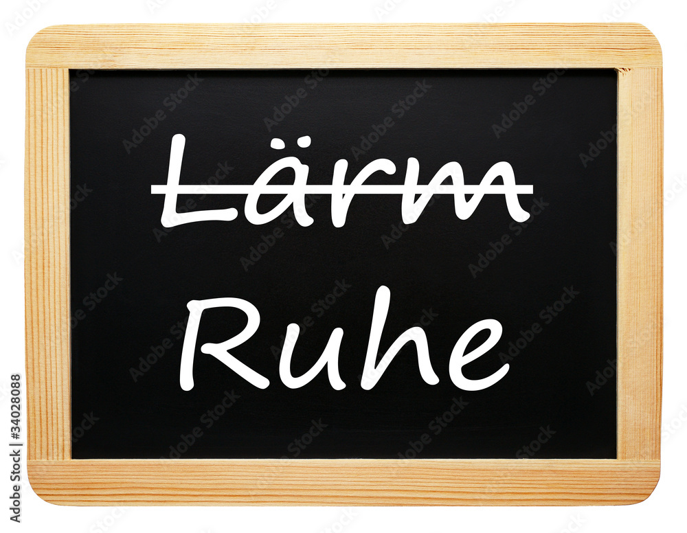 Obraz premium Ruhe statt Lärm