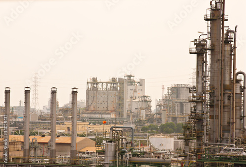 Wallpaper Mural Tower in petrochemical factory Torontodigital.ca