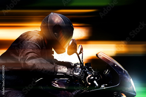 Motorbike at Night