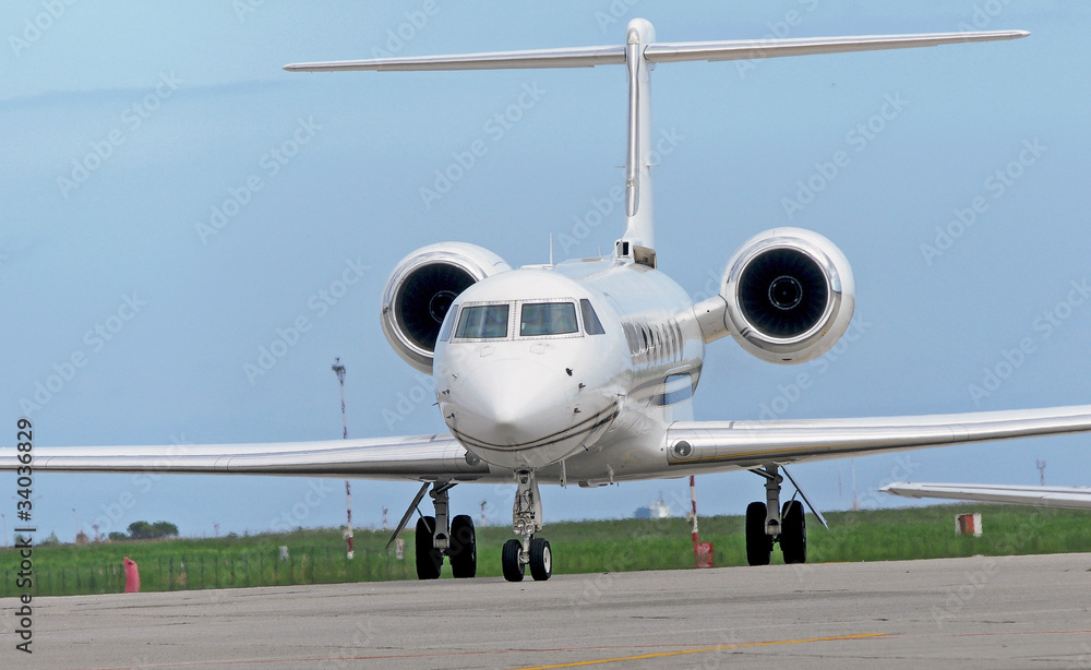 Naklejka premium civil airplane