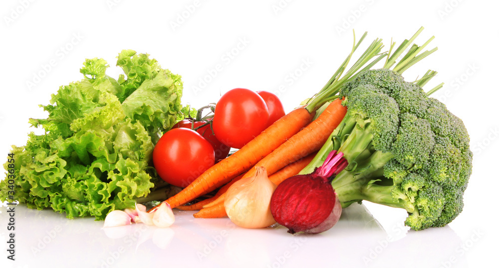 vegetables isolated on white vegetables isolated on white
