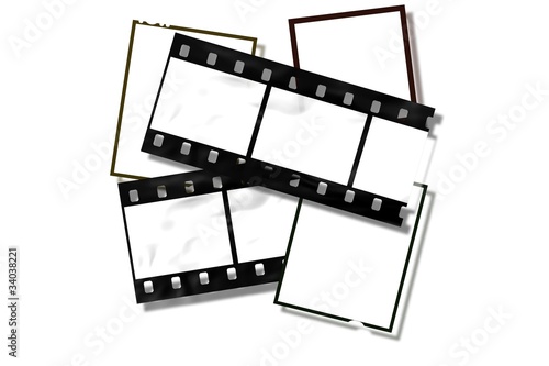 Vintage style film frames.